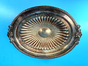 Crescent Silverware Co. Vintage Versilberte Schale mit Fuß Schüssel Süßigkeiten 991D 7,5" x 5,75" - Bild 1 von 8