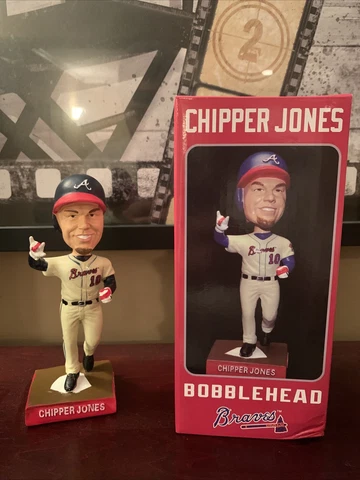 CHIPPER JONES “Devil Horns” BobbleHead Atl Braves SGA 2012 Vintage Classic RARE Cover