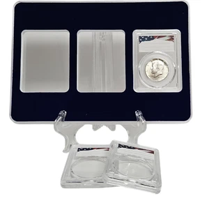 Münzvitrine Aufbewahrungskoffer für US Half Dollars - inkl. 3 - 30 mm Platten - Bild 1 von 5