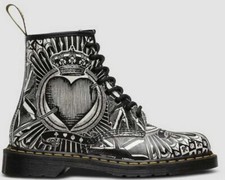 DR MARTENS 1460 MULTI PLAYING CARD BACKHAND BOOTS. UK SIZE 3
