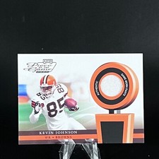 Kevin Johnson 2002 Playoff Piece of the Game Used Jersey POG-33 Browns LOOK!!