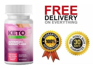 Keto BODYTONE - Advanced Weight Loss -60 Capsules - 1 Month Supply FREE & FAST