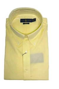Polo Ralph Lauren Men's, Oxford Button Down Shirt, Yellow/White (17 1/2 34-35) - Picture 1 of 4