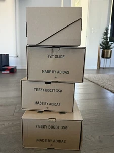 Adidas Yeezy Slide 350 Größe 7 8 9 (NUR KARTON!) Gebraucht - Bild 1 von 4