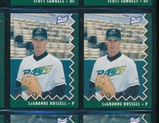 lot (2) 1997 Best #21 LaGrande Russell Orlando Rays (BM44) SWSW6