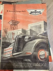 Motor Nr.3 1938 2.Austellungsheft - Bild 1 von 2