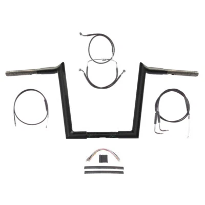 Kit de barra enganchada 1 1/4" Black Wild 1 12" 1996-2006 Harley Road Glide Road King Foto 1 de 2