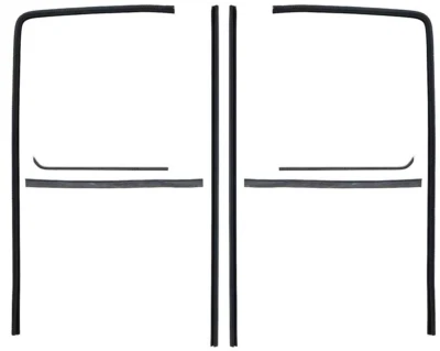 OER 8 Piece Window Felt and Glass Run Set For 1951-1955 Chevy and GMC Trucks - Image 1 of 4