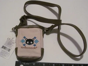 SANRIO CHOCOCAT KLEINE HANDYTASCHE 2005 VINTAGE NEU MIT ETIKETT BEIGE MIT BRAUNEM BESATZ CHINA - Bild 1 von 8