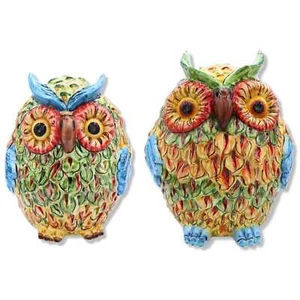 Lampada Gufo in Ceramica di Caltagirone, traforato e piumaggio multicolore, disp - Imagen 1 de 20