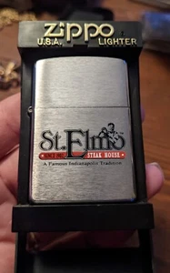 Vintage ZIppo Ultra RARE St. Elmo Steakhouse Advertising Lighter - Picture 1 of 8