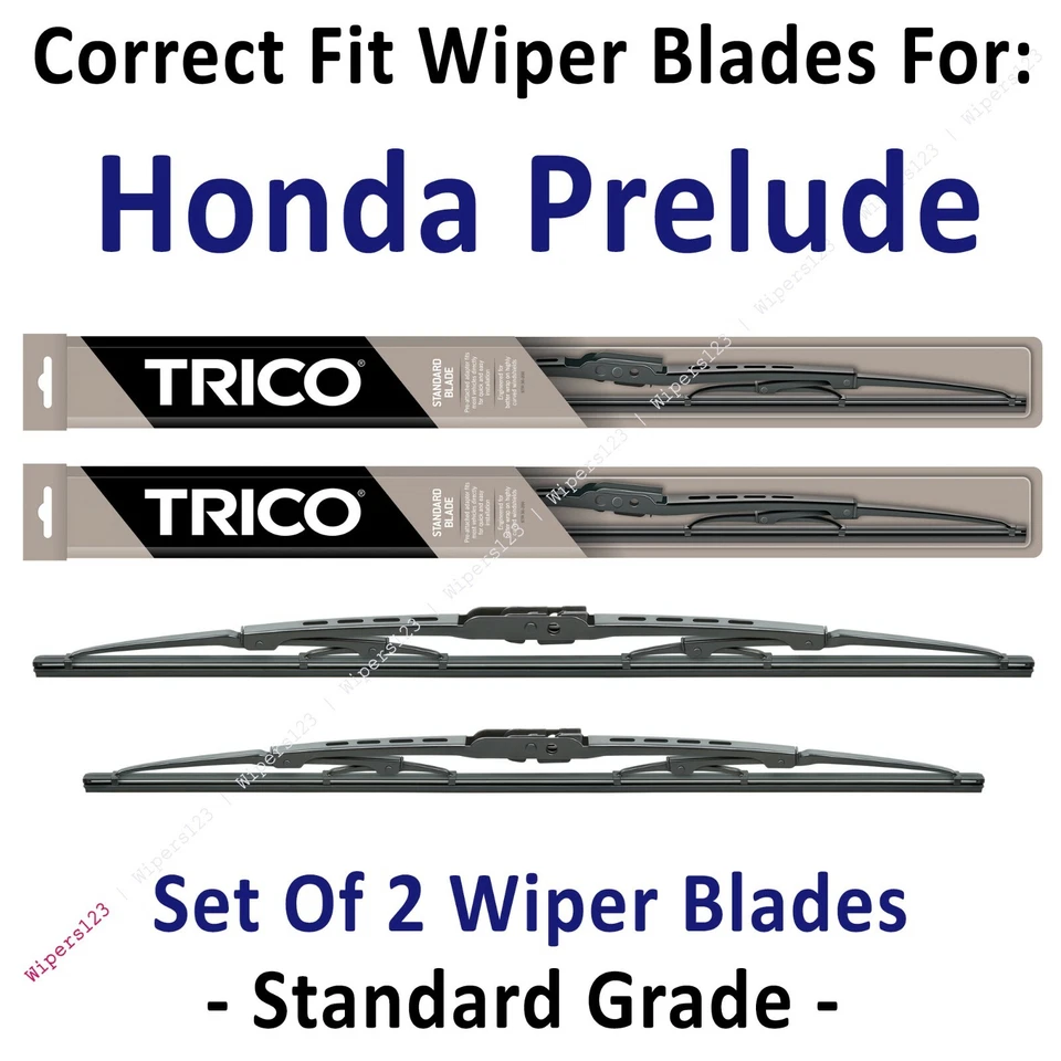 Paquete de 2 escobillas limpiaparabrisas estándar - aptas para Honda Prelude 1992-1996 - 30221/190 Foto 1 de 1