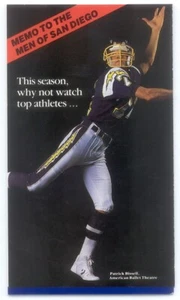 1986 BALLET & FOOTBALL "...top athletes dancing with beautiful women" Ad Promo - Picture 1 of 4