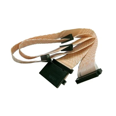 Cable SCSI Internal Flat-N-Twist U320 Terminator HD68 68-Pin 5 Connector 48" - Image 1 of 3