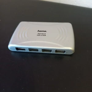 USB 2.0 HUB 1:4 - High Speed - Fa. Hama (ohne Netzkabel) - Afbeelding 1 van 2
