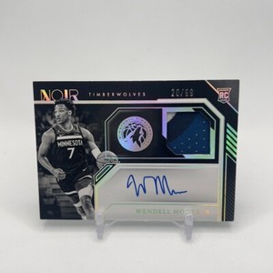 2022-23 Noir Basketball RC Black & White Patch Auto Wendell Moore JR /99