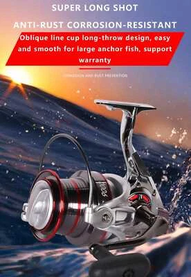 Kaliou Angelrolle 10000 – Metall | Groß & Robust für Karpfen Wels Trolling 14+1 - Bild 1 von 4