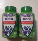 Vitafusion Biotin 5000mcg 2-pack Hair Skin & Nails Berry Gummy 100ct Exp 03/2024
