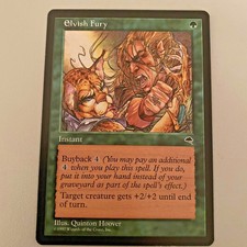 Elvish Fury Magic The Gathering (MTG) Card 1997