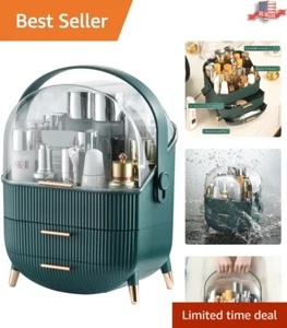 Compartmentalized Portable Makeup Storage Organizer - 11.4" x 8.1" x 14.4" - Picture 1 of 8