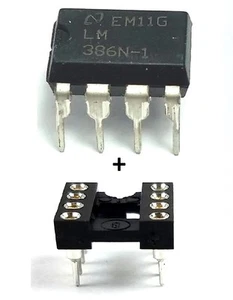 10PCS National Semiconductor LM386N-1/NOPB LM386N-1 LM386 + Sockets Audio Amp IC - Picture 1 of 12