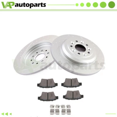 For Ford Five Hundred 2005-2007 Rear Discs Brake Rotors and Ceramic Pads 330mm - Image 1 of 4