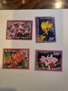 Estampillas Polinesia Francesa Scott #731-4 nh - Imagen 1 de 1