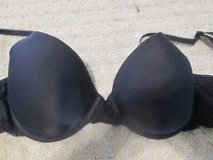 Victoria's Secret Mujer Sujetador 36C Ligeramente Forrado Camiseta Negro - Imagen 1 de 2