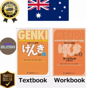 Genki Vol1 Third Edition: Integrated Course in Elementary Japanese Text Workbook - Picture 1 of 9