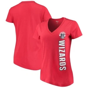 Washington Wizards G-III 4Her by Carl Banks Women's Asterisk Red V-Neck T-Shirt - Picture 1 of 4