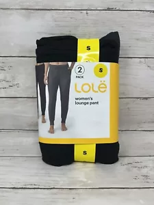 Pantalone Joggers Lole Donna Morbido Lounge Colori Nero e Grigio Antracite Taglia S - Foto 1 di 2