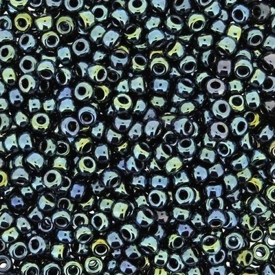 Cuentas Semilla Redondas Miyuki Talla 8/0 Metálicas Gris Gunmetal Iris 22GM (8-456) Foto 1 de 2