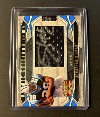 Donruss Gridiron Jonathan Stewart 2008 parche de novato automático/100 Oregon/Panteras Foto 1 de 2
