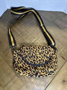 Cartera Bandolera Panache Pequeña Lona Estampado Leopardo Nueva Sin Etiquetas, Correa Ajustable - Imagen 1 de 13