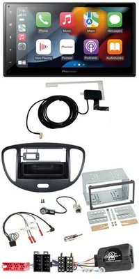 Pioneer Lenkrad USB Bluetooth DAB 2DIN Autoradio für Hyundai i10 2009-2013 schwa - Bild 1 von 4