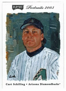 Curt Schilling - Arizona (MLB) 2003 Playoff Portrait Baseball # 7 Mint - Picture 1 of 1