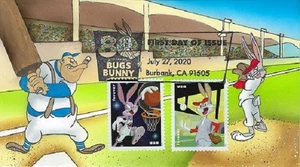 Peterman Hand Painted Set of 5 Bugs Bunny Sc.# 5494-5503 First Day - Picture 1 of 5