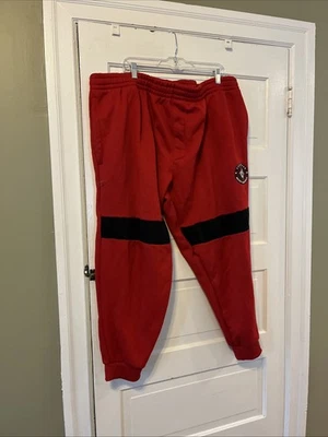 Pantalones deportivos vintage Sean John Never Surrender Joggers rojos hip hop para hombre 5XB (ls) Foto 1 de 4