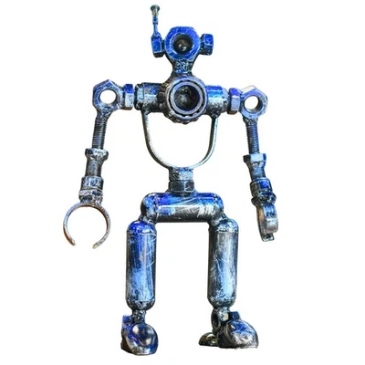 'Processor' Robot Scrap Metal Sculpture made from Recycled Materials - Image 1 of 4