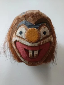 Kokosnuss Gesicht Clown Handarbeit - Bild 1 von 5
