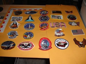 Space Shuttle Patch Collection Set 24 patches vintage patches made in the 90's - Picture 1 of 17