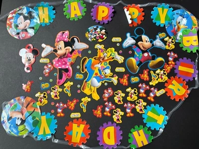 HALLMARK *Mickey Mouse Clubhouse ДЕТИ С ДНЕМ РОЖДЕНИЯ баннер вырезы конфетти - Изображение 1 из 4