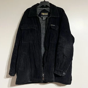 Chaqueta de Pana TRUST Sports Collection Cremallera Completa XL Forrada de Vellón Cálida De Gran Tamaño - Imagen 1 de 10