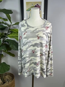 Secret Treasures Pyjama Shirt XL/XG Langarm Camouflage Floral - Bild 1 von 7