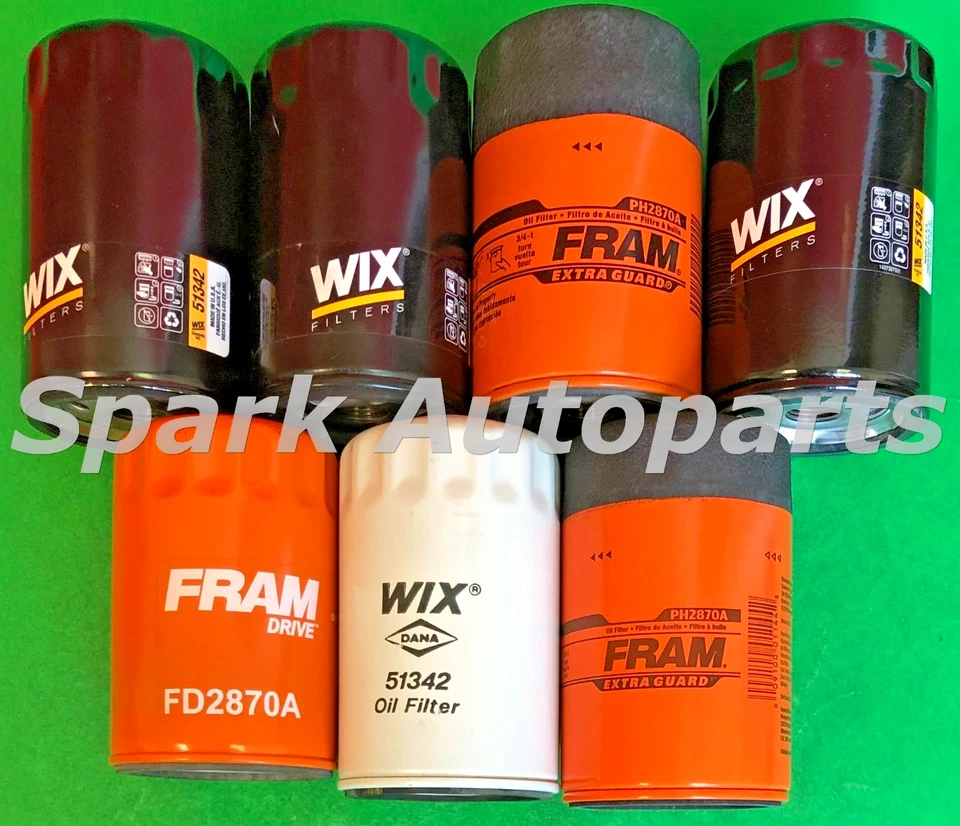 Lot of 7 Engine Oil Filter WIX 51342 FRAM PH2870A FD2870A For VOLKSWAGEN Foto 1 de 3