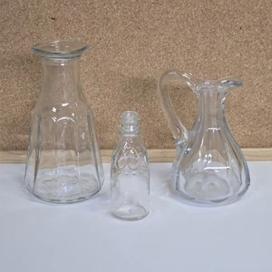 Lot Of 3 Vintage Glass Collectible Bottles -Good Seasons, Cruet... - Picture 1 of 24