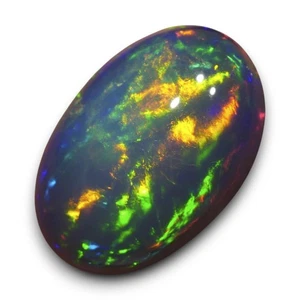 Multicolor Welo Opal aus Äthiopien Farbbehandelt Edelopal Edelstein Cabochon - Bild 1 von 5