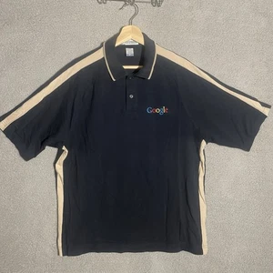 GOOGLE Polo kurzärmlige schwarze Arbeitshemden Herren Größe Large Tech - Bild 1 von 6