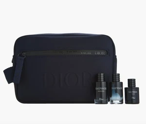 Dior Sauvage Complete Trio - EDT, EDP & Elixir Deluxe Samples + Travel Pouch - Picture 1 of 1