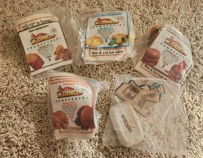 Lot of 5 New 1990 Dino Changeables Transformers McDonald's Happy Meal Toys - Image 1 of 4